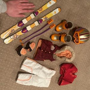 American Girl Doll Ski Set